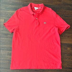 Lacoste Men's Vibrant Red Polo Shirt